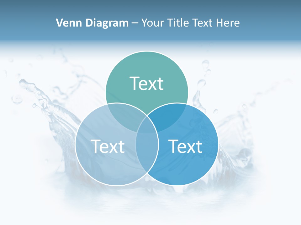 Purity Drops Isolated PowerPoint Template