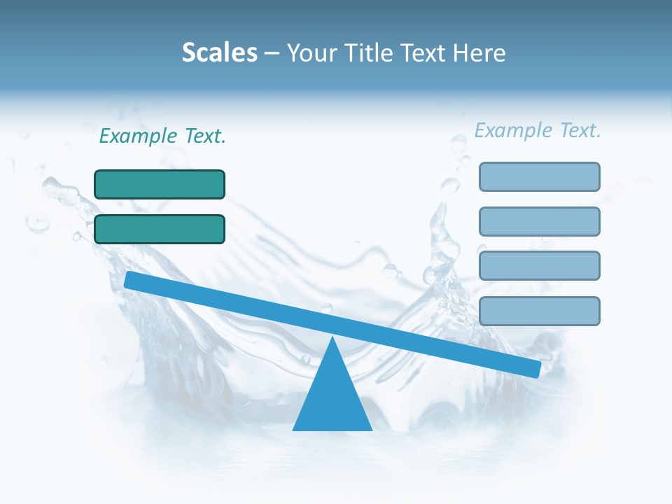 Purity Drops Isolated PowerPoint Template