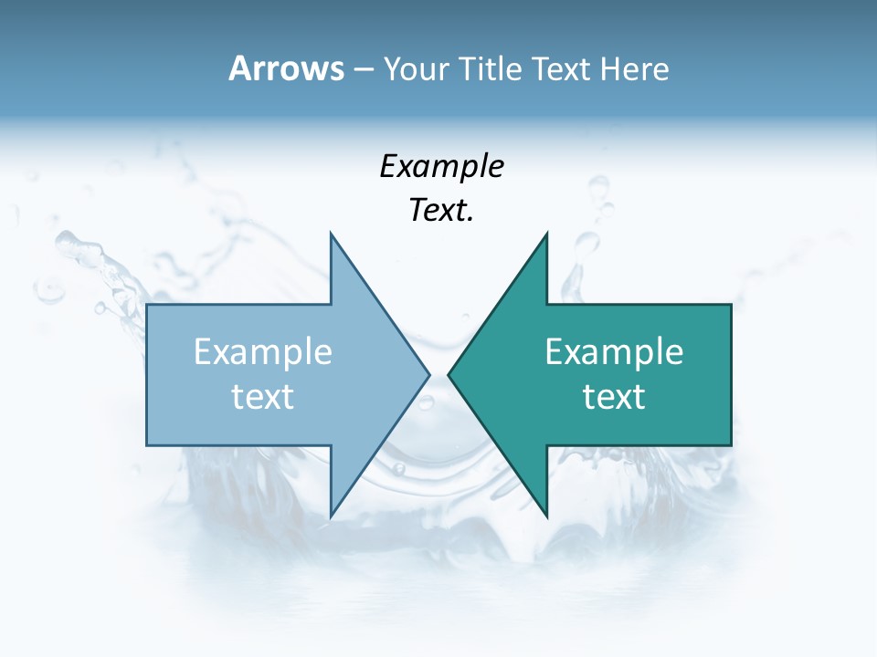 Purity Drops Isolated PowerPoint Template