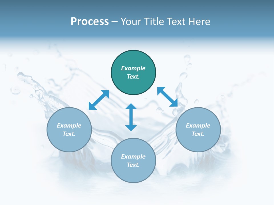 Purity Drops Isolated PowerPoint Template