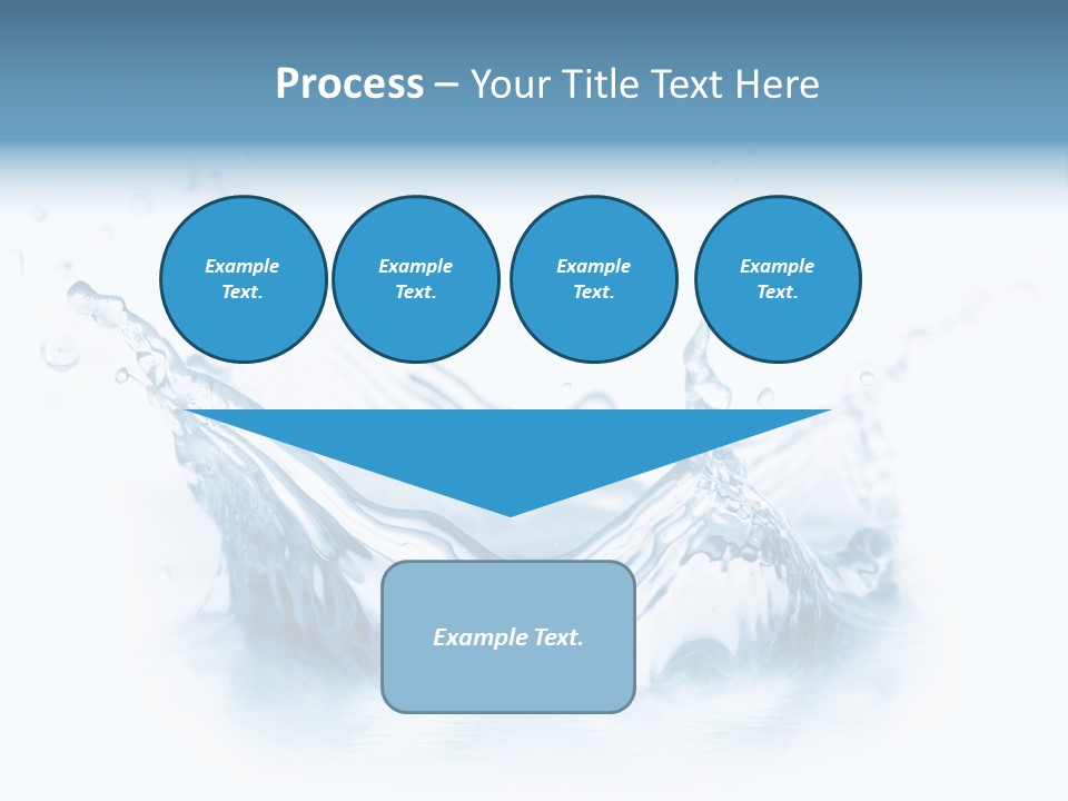 Purity Drops Isolated PowerPoint Template