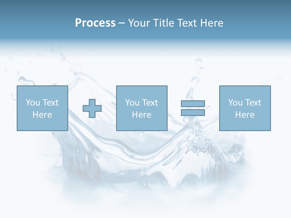 Purity Drops Isolated PowerPoint Template