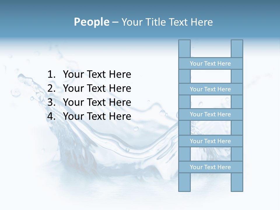 Purity Drops Isolated PowerPoint Template