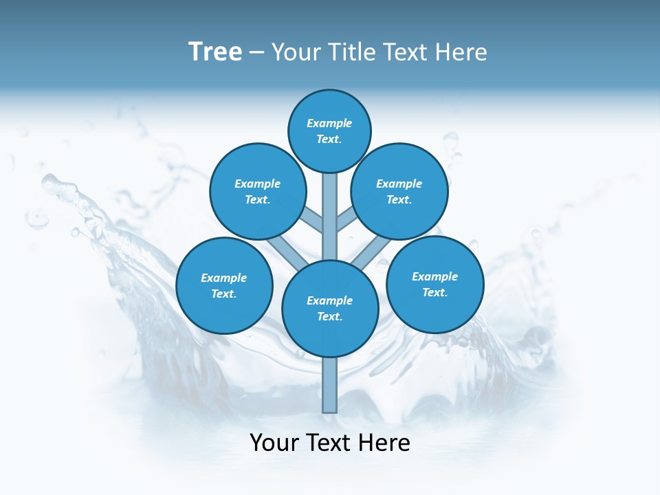 Purity Drops Isolated PowerPoint Template