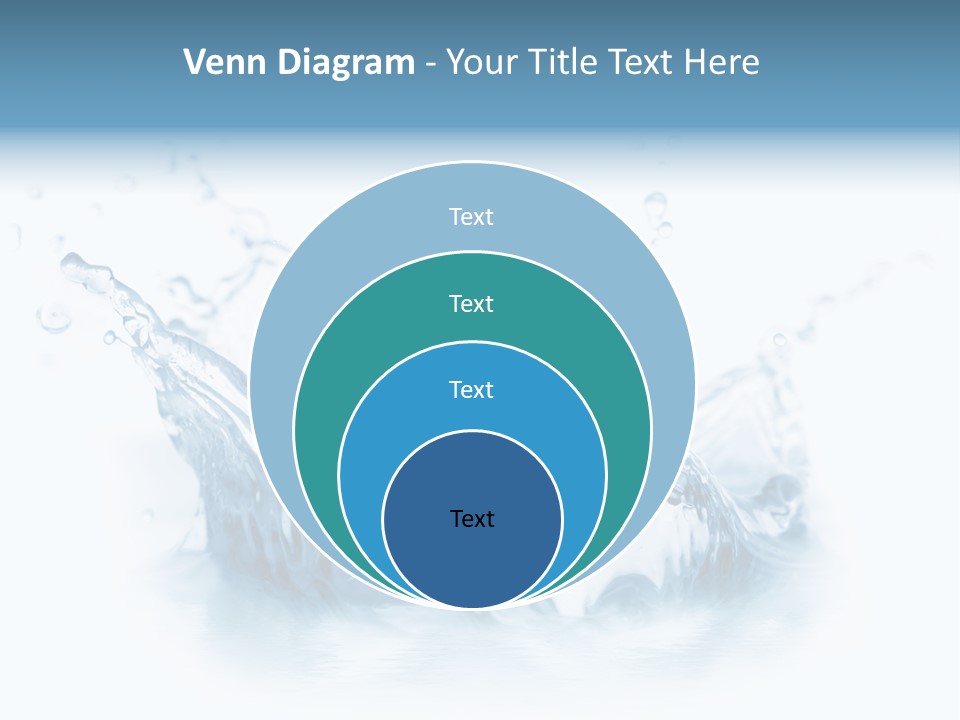 Purity Drops Isolated PowerPoint Template