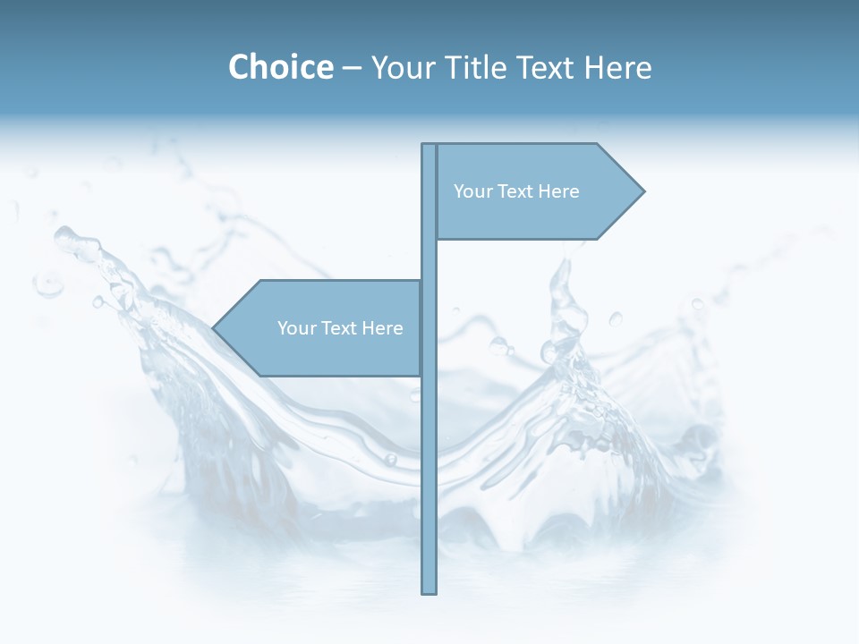 Purity Drops Isolated PowerPoint Template