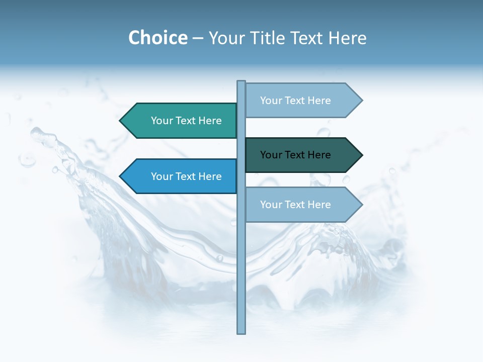 Purity Drops Isolated PowerPoint Template