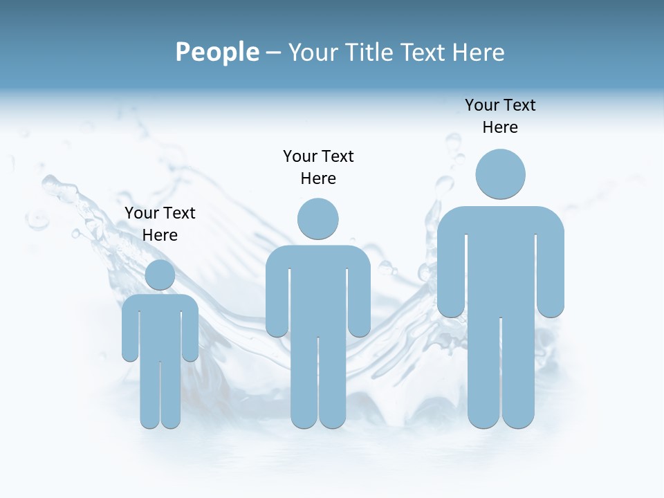 Purity Drops Isolated PowerPoint Template