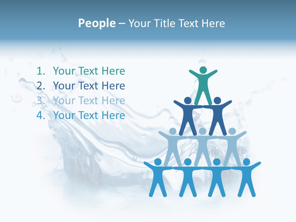 Purity Drops Isolated PowerPoint Template