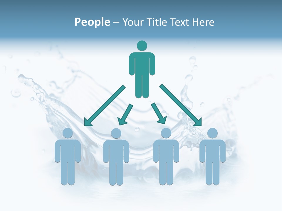 Purity Drops Isolated PowerPoint Template