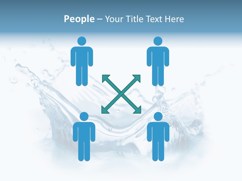 Purity Drops Isolated PowerPoint Template