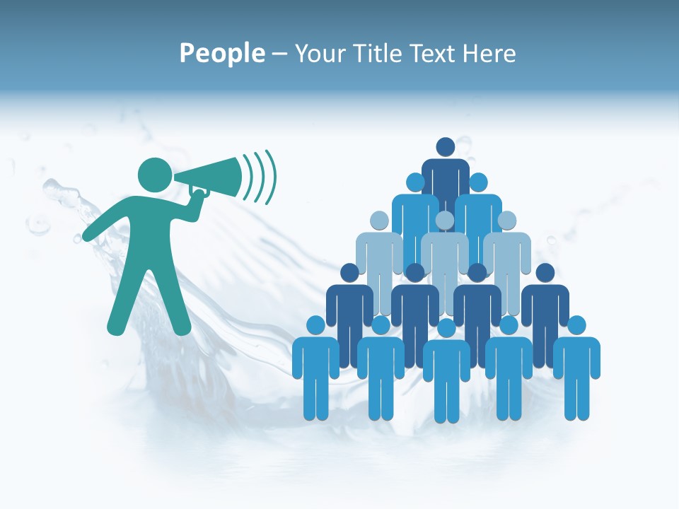 Purity Drops Isolated PowerPoint Template