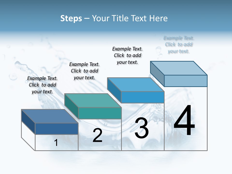 Purity Drops Isolated PowerPoint Template