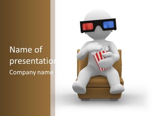 Entertainment Chair Cute PowerPoint Template