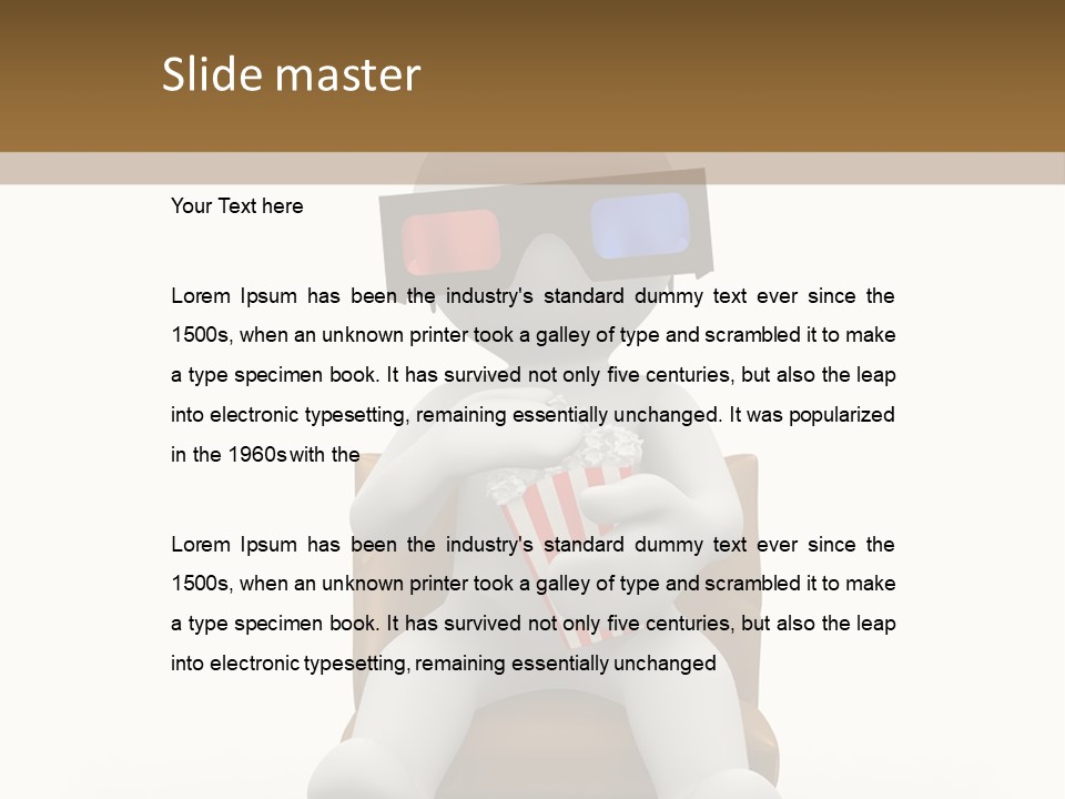 Entertainment Chair Cute PowerPoint Template