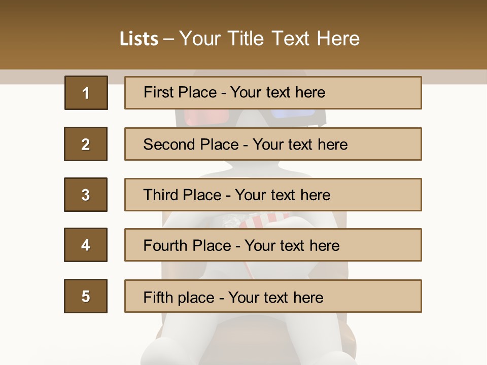 Entertainment Chair Cute PowerPoint Template