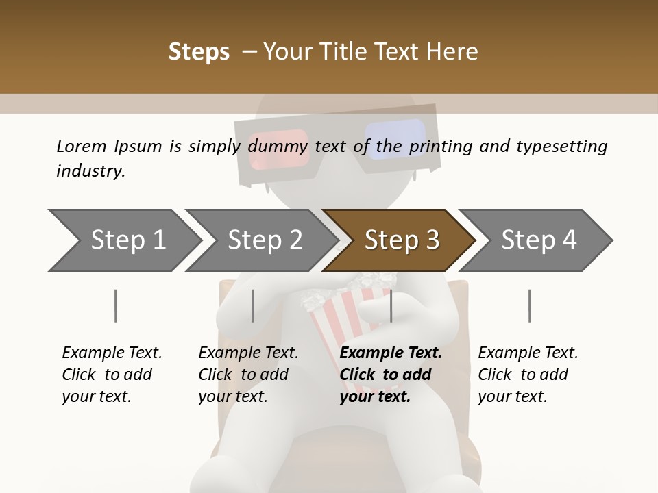 Entertainment Chair Cute PowerPoint Template