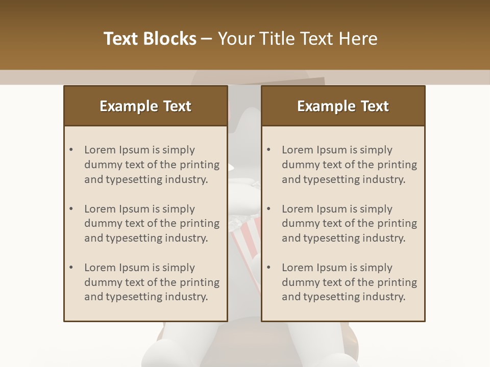 Entertainment Chair Cute PowerPoint Template