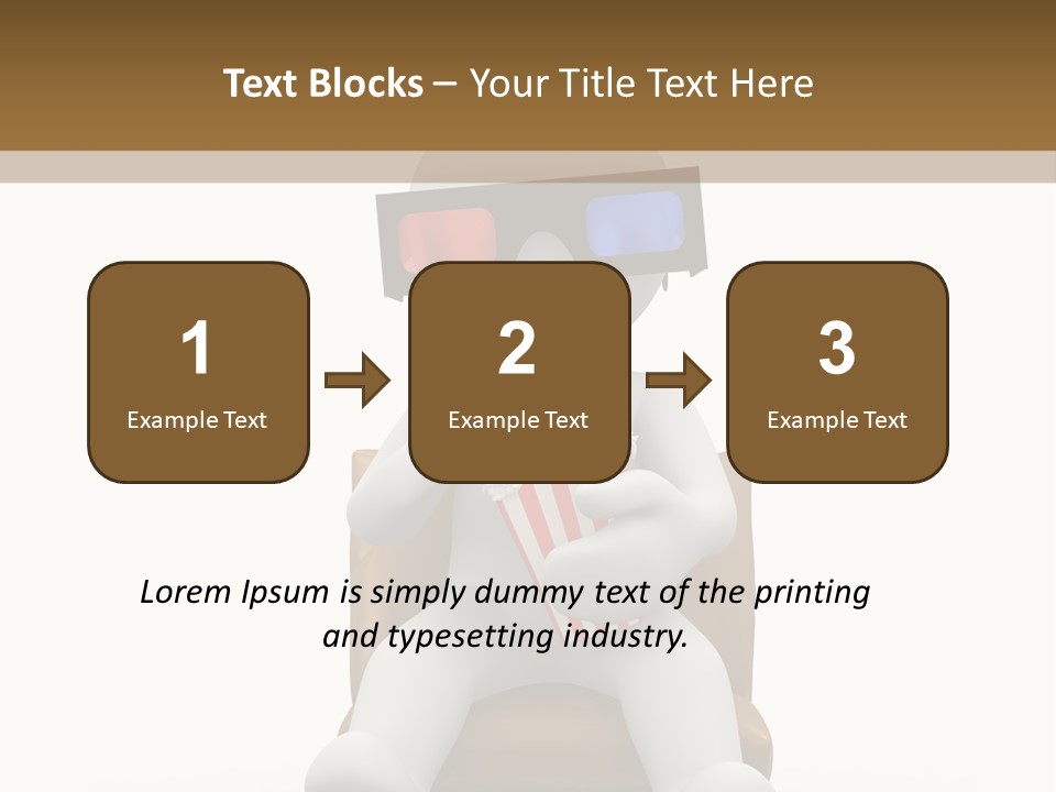Entertainment Chair Cute PowerPoint Template