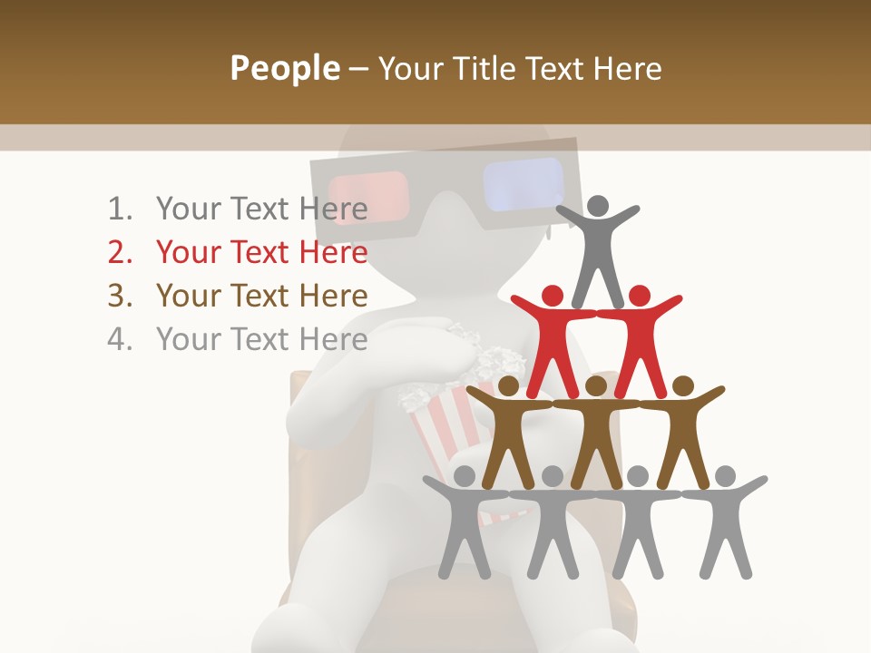 Entertainment Chair Cute PowerPoint Template