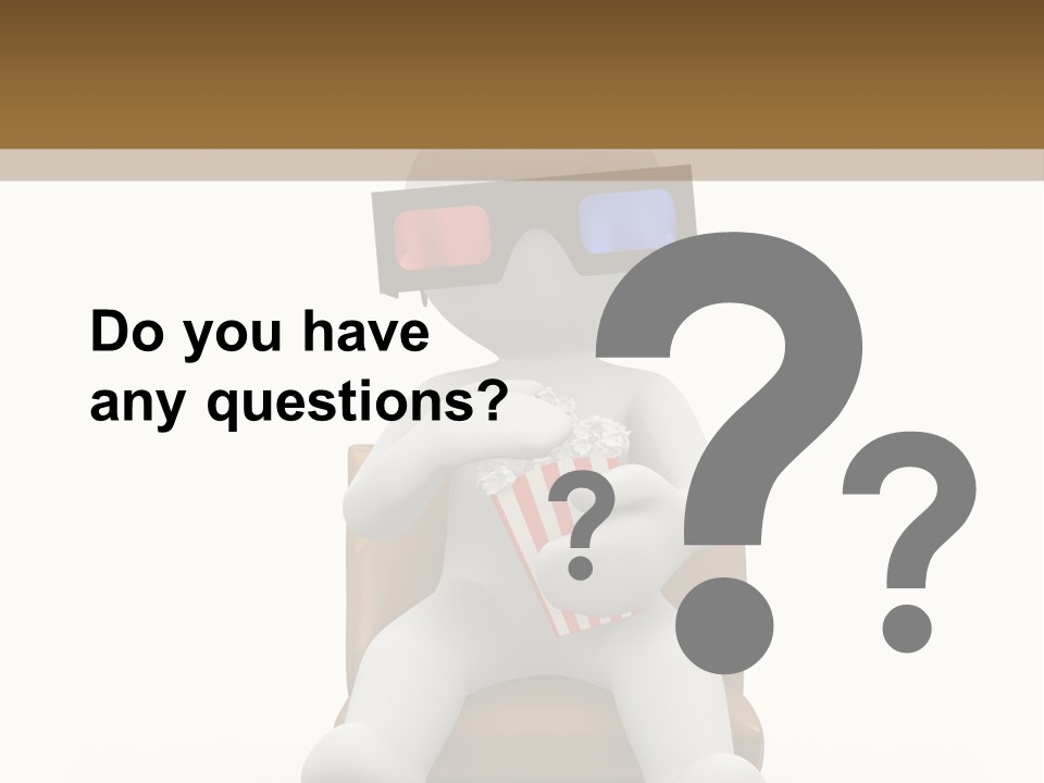 Entertainment Chair Cute PowerPoint Template