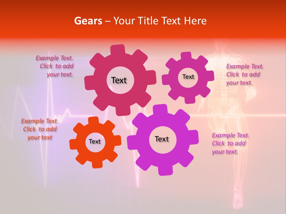 Education Disease Graph PowerPoint Template