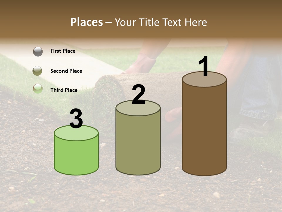 Gardening Detail Grass PowerPoint Template