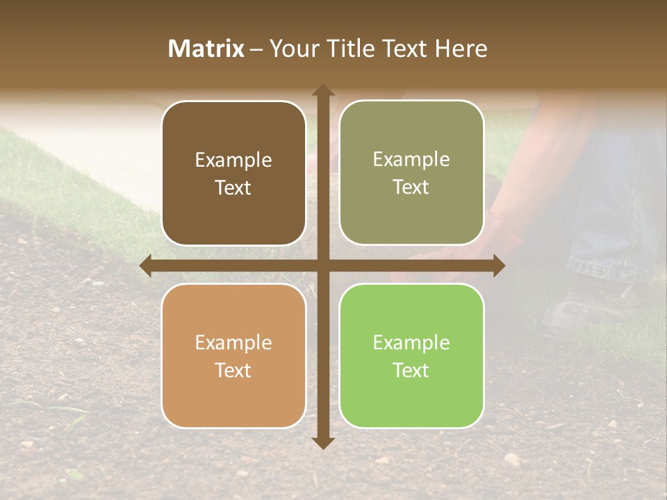 Gardening Detail Grass PowerPoint Template