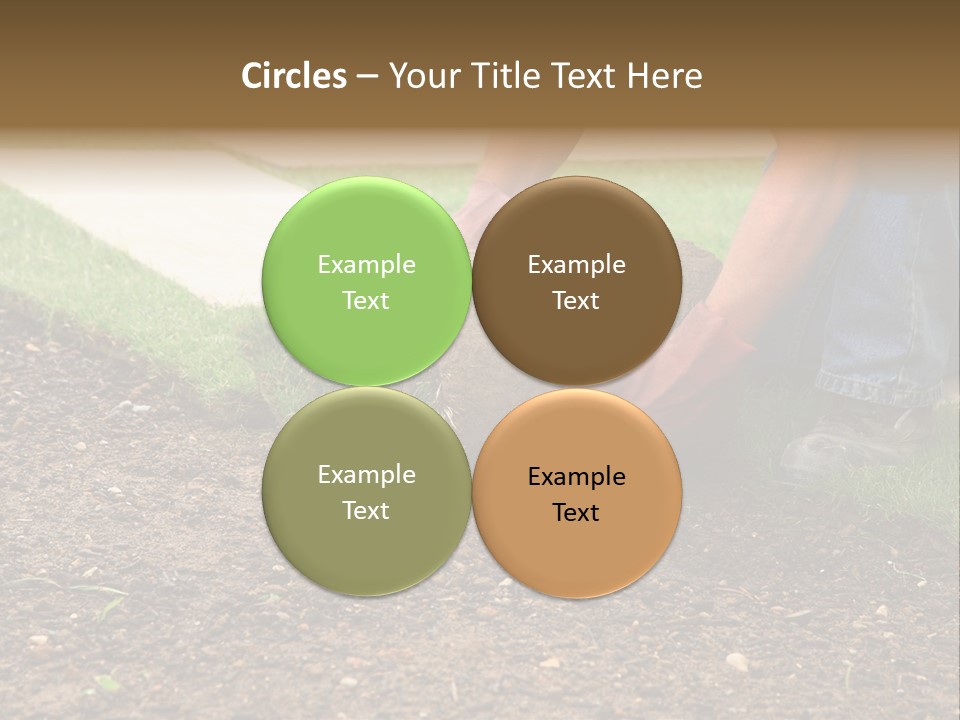 Gardening Detail Grass PowerPoint Template