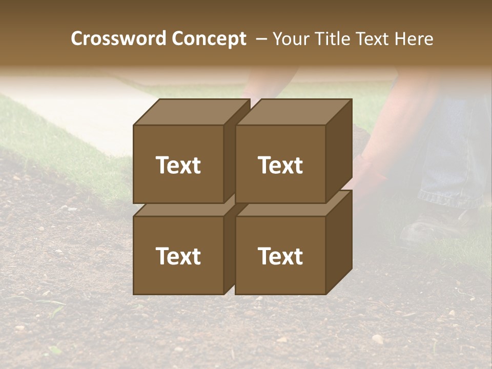 Gardening Detail Grass PowerPoint Template