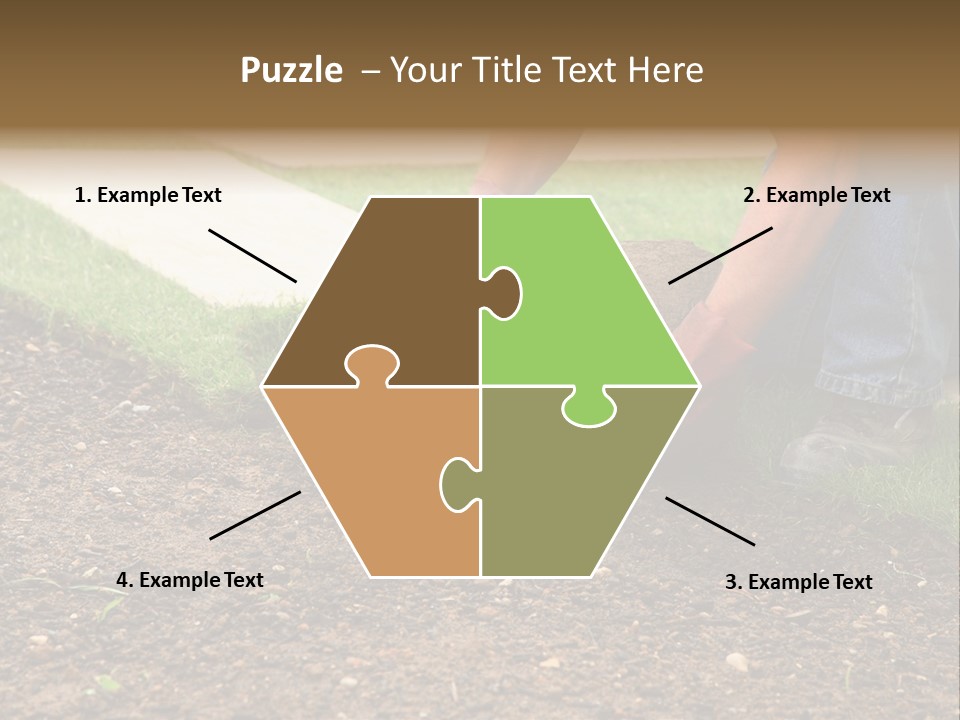 Gardening Detail Grass PowerPoint Template