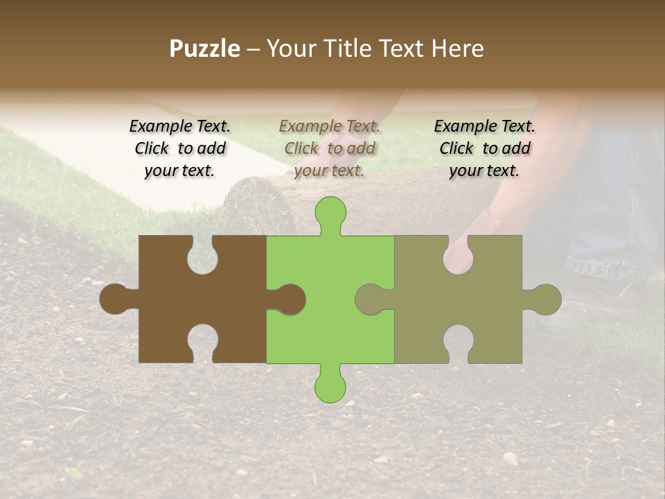 Gardening Detail Grass PowerPoint Template