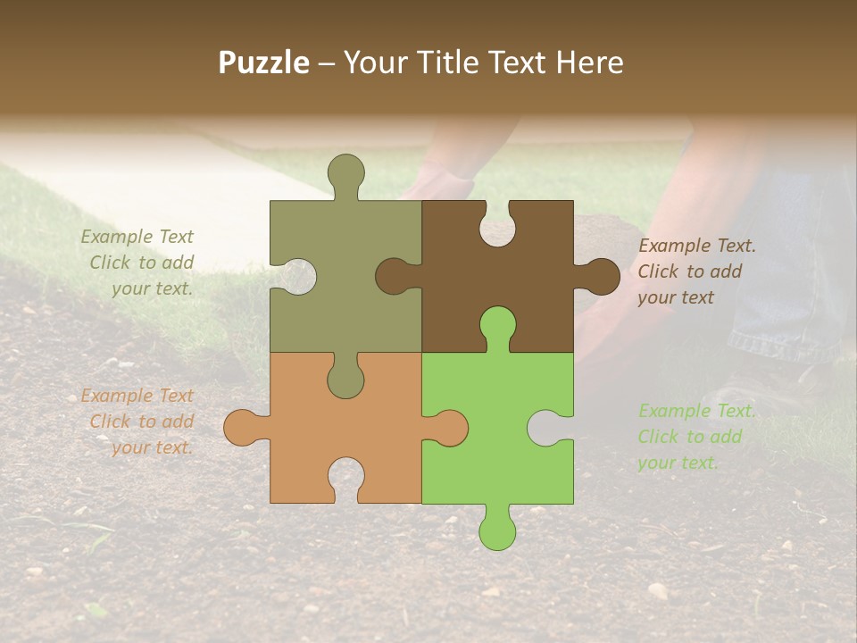 Gardening Detail Grass PowerPoint Template