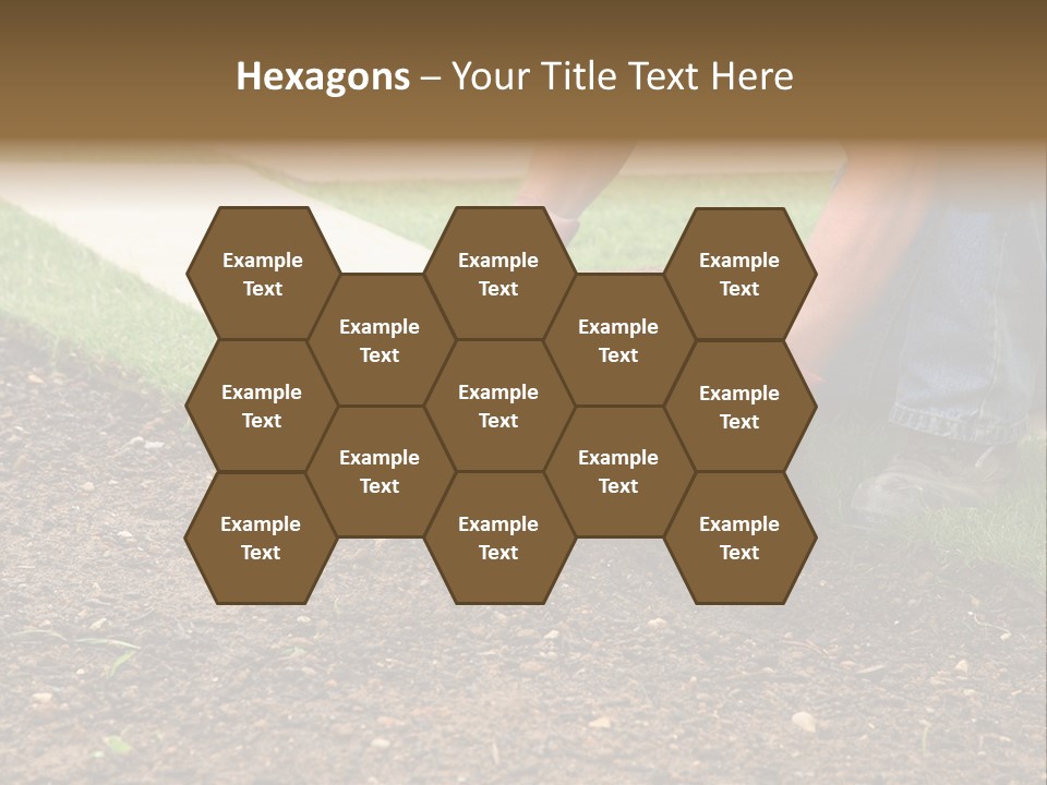 Gardening Detail Grass PowerPoint Template