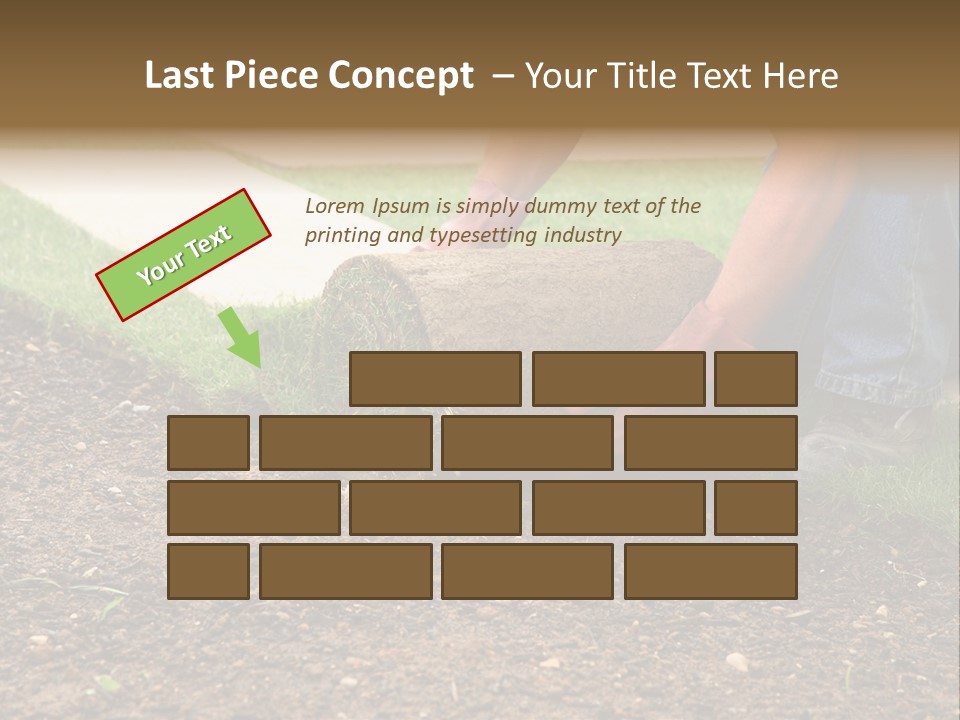 Gardening Detail Grass PowerPoint Template