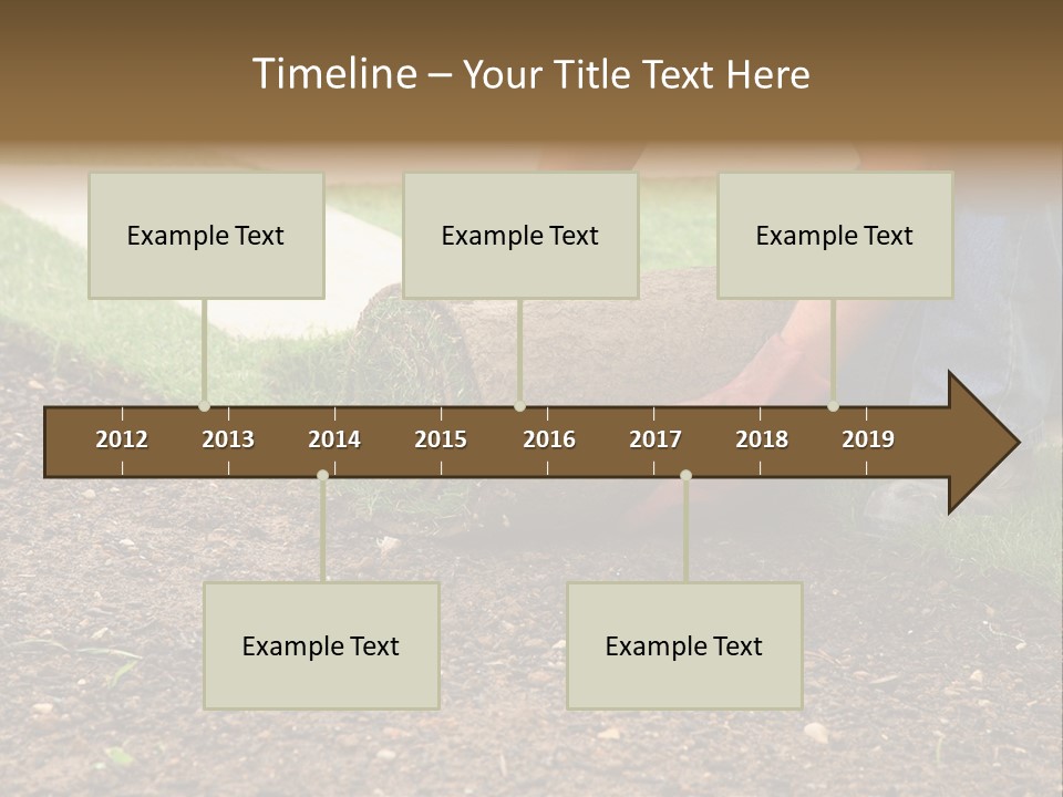 Gardening Detail Grass PowerPoint Template