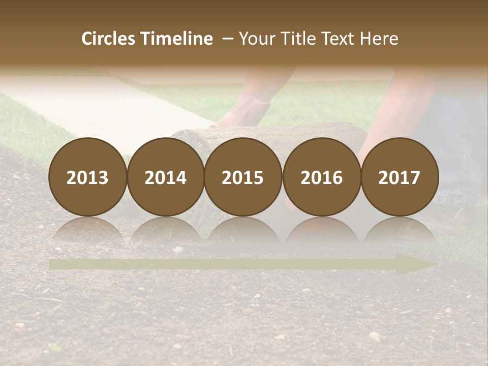 Gardening Detail Grass PowerPoint Template