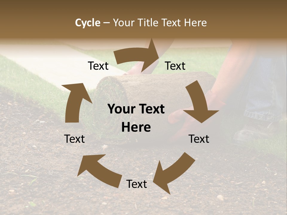 Gardening Detail Grass PowerPoint Template