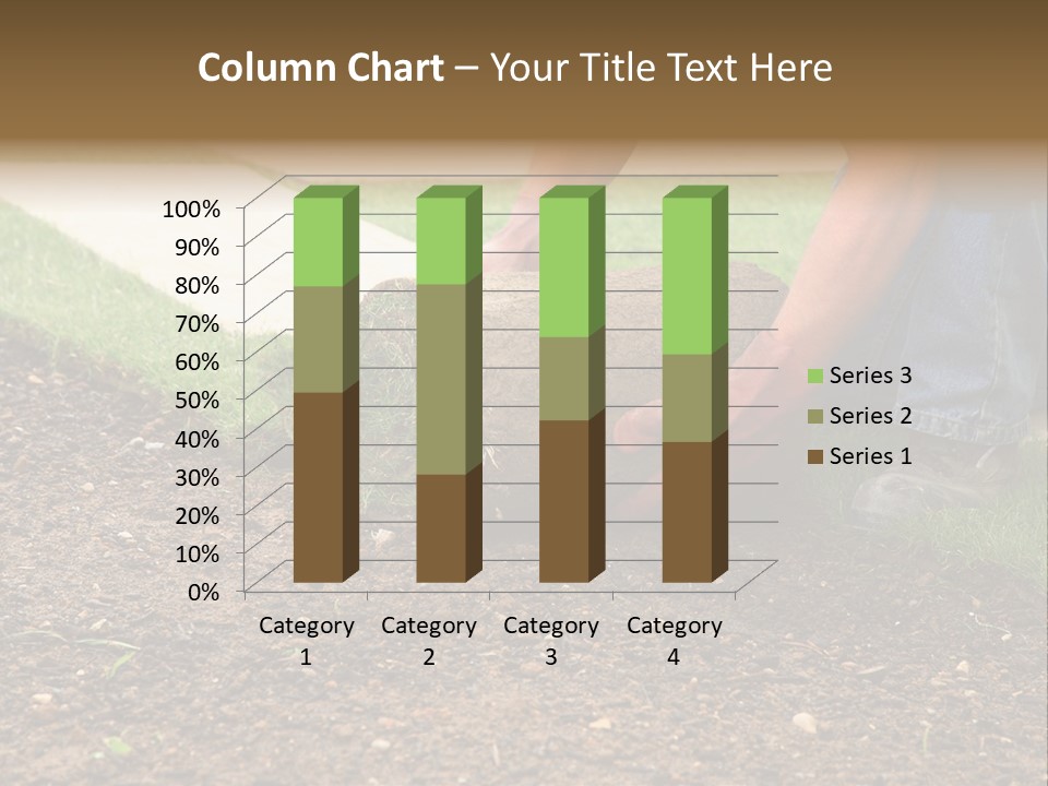 Gardening Detail Grass PowerPoint Template
