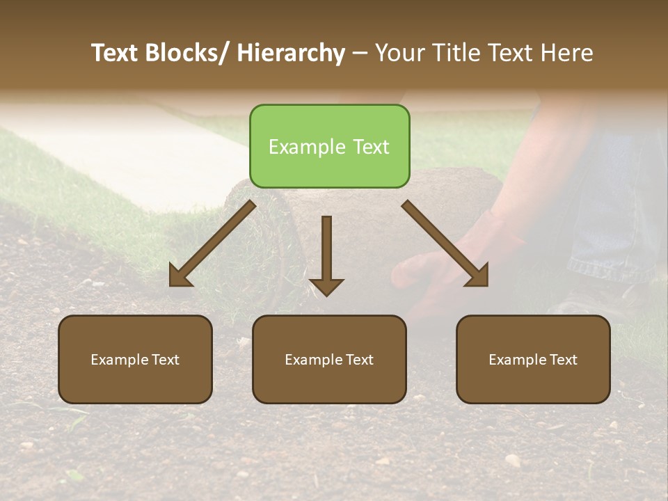 Gardening Detail Grass PowerPoint Template