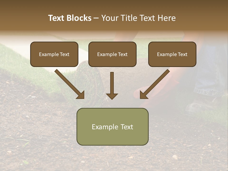 Gardening Detail Grass PowerPoint Template