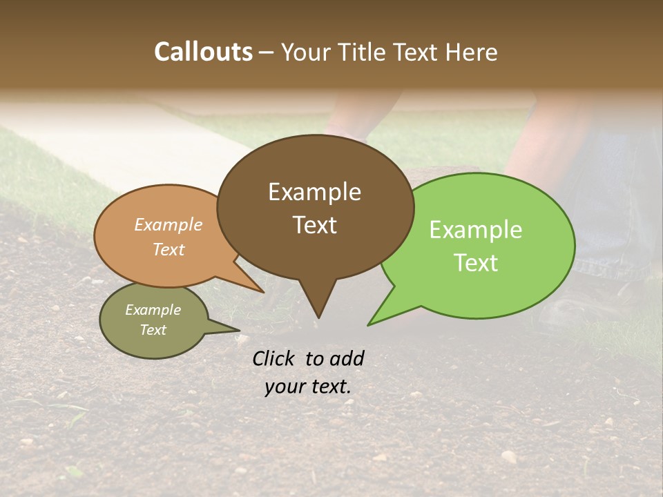 Gardening Detail Grass PowerPoint Template