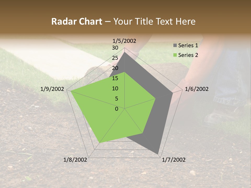Gardening Detail Grass PowerPoint Template