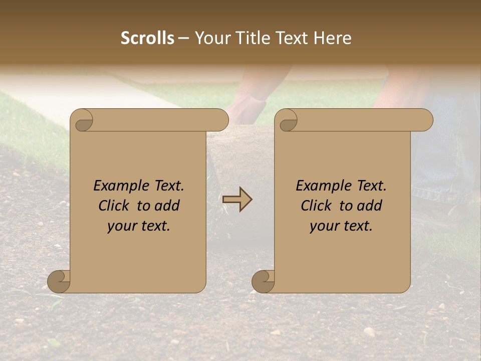 Gardening Detail Grass PowerPoint Template