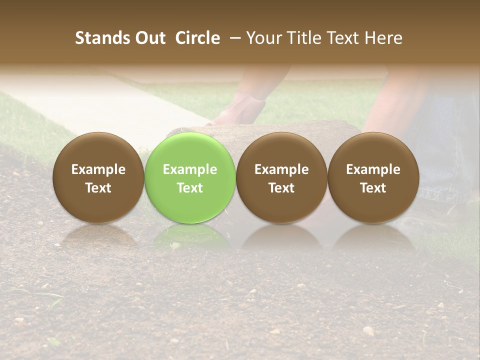 Gardening Detail Grass PowerPoint Template