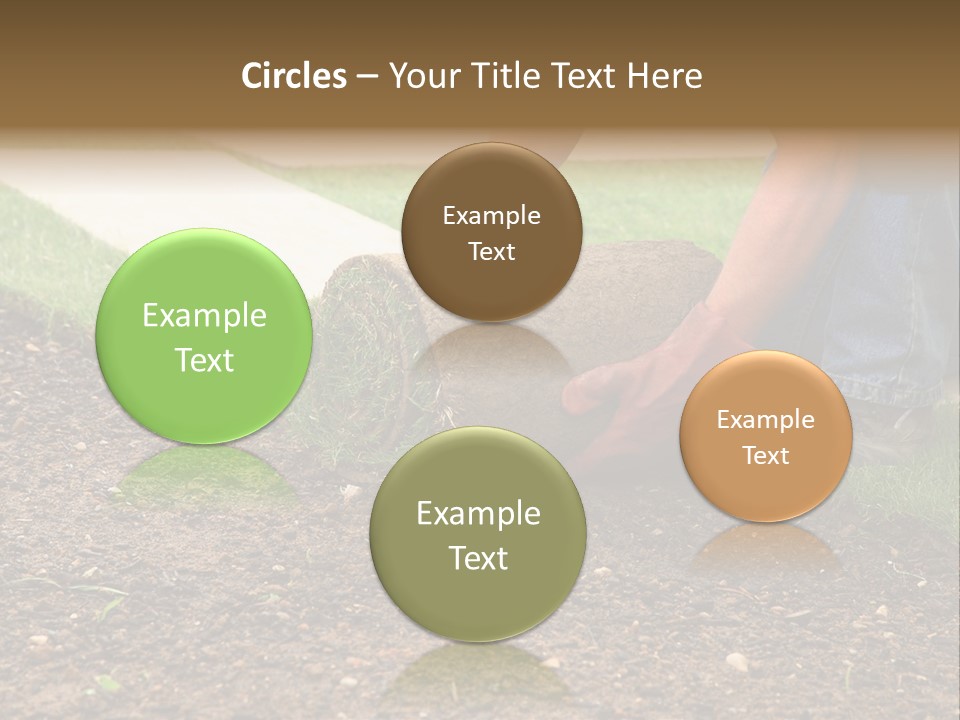 Gardening Detail Grass PowerPoint Template