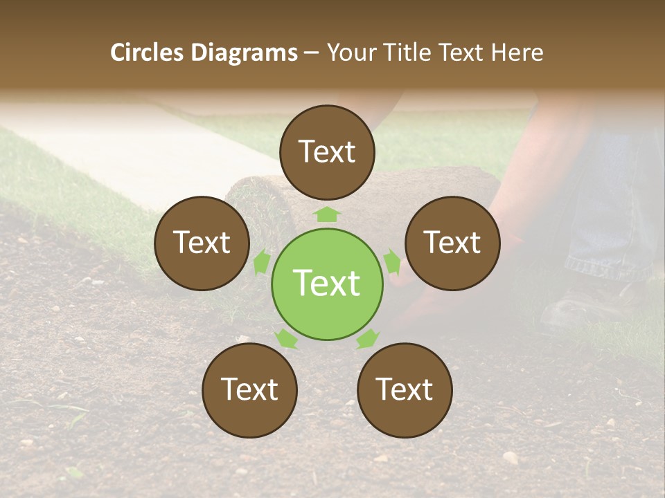 Gardening Detail Grass PowerPoint Template