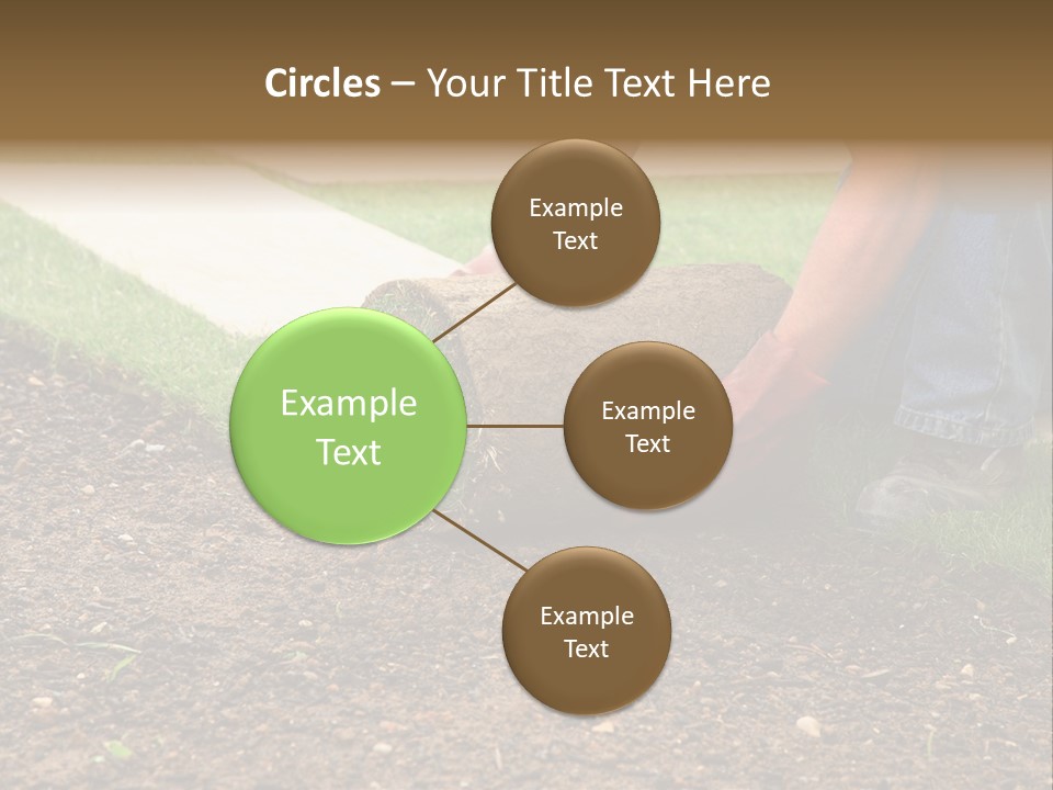 Gardening Detail Grass PowerPoint Template