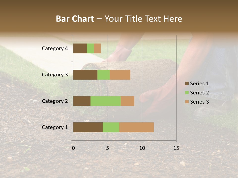 Gardening Detail Grass PowerPoint Template