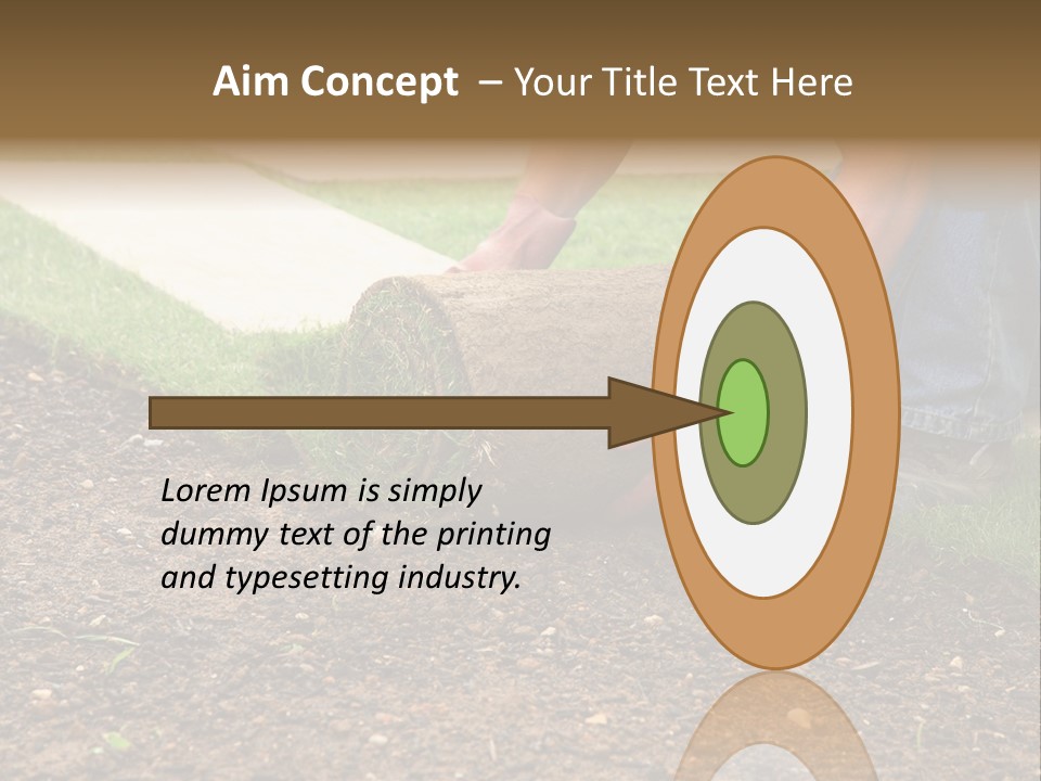 Gardening Detail Grass PowerPoint Template